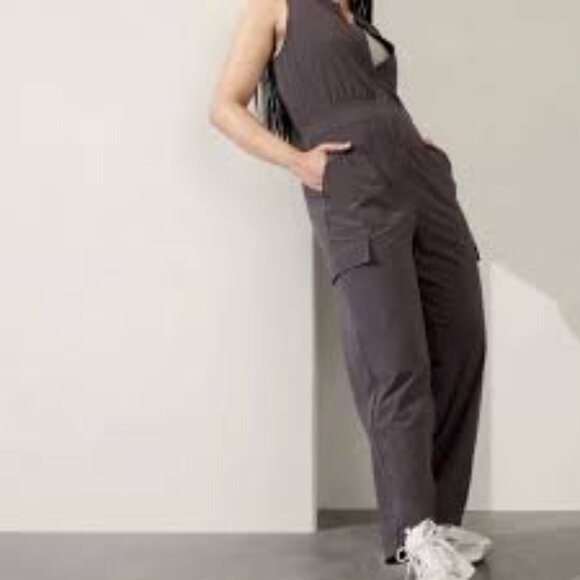 Athleta Brooklyn Utility Jumpsuit NWT, 14 Dark Grey - Picture 4 of 9
